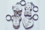Llaveros personalizados para nacimientos y cumpleaños