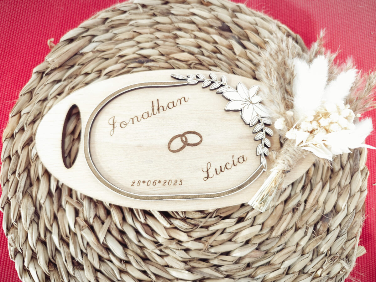 Bandeja personalizada para arras