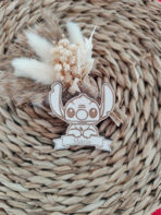 Marcasitios de Stitch personalizados en madera