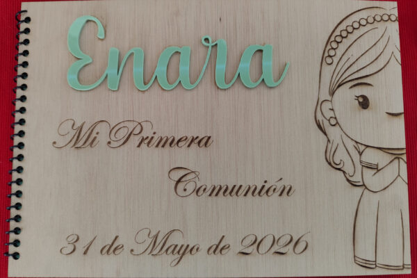 Libro de firmas personalizado para comunión